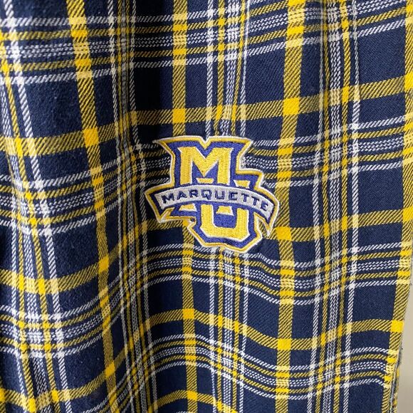 Marquette University Mens Large Pajama Pants Bottom Drawers Blue and Yellow NCAA - Picture 5 of 11